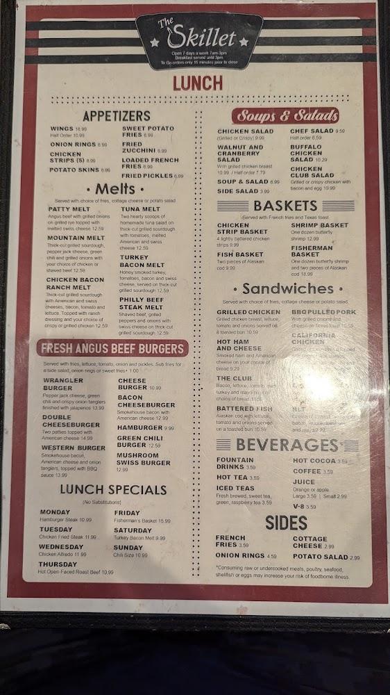 The Skillet Cafe' Menu image 3