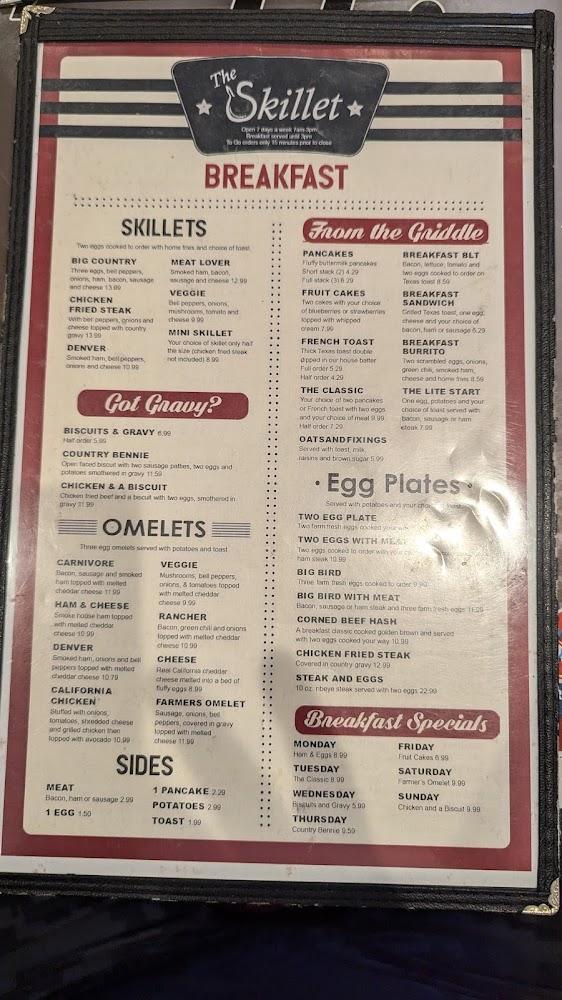 The Skillet Cafe' Menu image 4